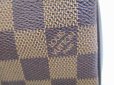 Photo12: LOUIS VUITTON Damier Leather Brown Accessories Pouch Pochette #6528