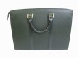 Photo2: LOUIS VUITTON Taiga Leather Episea Briefcase Business Case Lushan #6536 (2)