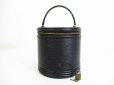 Photo1: LOUIS VUITTON Epi Leather Black Hand Bag Cosmetic Bag Cannes #6539 (1)