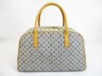 Photo2: LOUIS VUITTON Monogram Mini Canvas Blue Hand Bag Purse Marie #6550 (2)