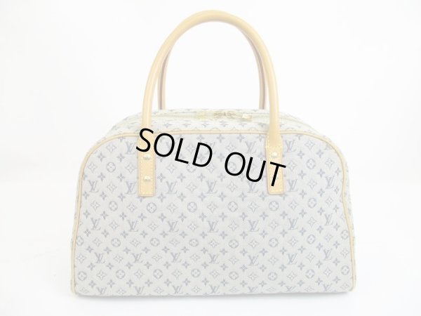 Photo2: LOUIS VUITTON Monogram Mini Canvas Blue Hand Bag Purse Marie #6550