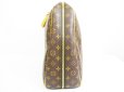 Photo4: LOUIS VUITTON Monogram Leather Brown Travel Bag Alize 1 Poche w/Strap #6571