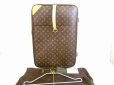 Photo1: LOUIS VUITTON Monogram Leather Brown Carry Bag Travel Bag Pegase 50 #6627 (1)