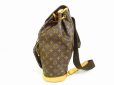 Photo4: LOUIS VUITTON Monogram Leather Brown Backpack Purse Montsouris GM #6631