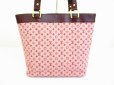 Photo2: LOUIS VUITTON Monogram Mini Canvas Red Tote&Shoppers Bag Lucille GM #6635 (2)