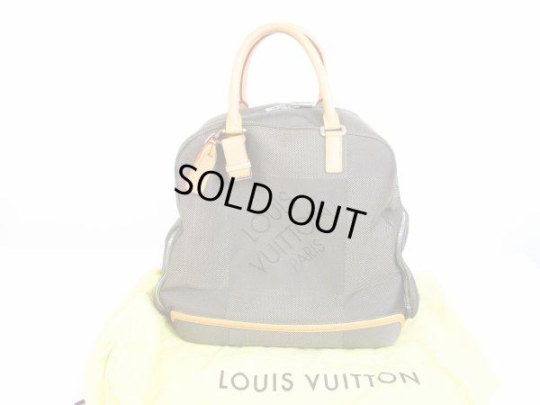 Photo1: LOUIS VUITTON Damier Canvas Geant Gray Hand Bag Purse Aventurire #6637