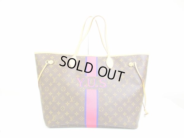 Photo1: LOUIS VUITTON Mon Monogram Leather Brown Tote Bag Neverfull GM #6684