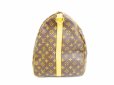 Photo3: LOUIS VUITTON Monogram Leather Brown Duffle&Gym Bag Keepall 60 Bandouliere #6685