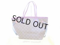 LOUIS VUITTON Monogram Totem Leather Tote&Shoppers Bag Neverfull MM #6689