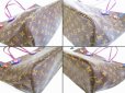 Photo6: LOUIS VUITTON Monogram Totem Leather Tote&Shoppers Bag Neverfull MM #6689
