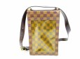 Photo2: LOUIS VUITTON Damier Leather Brown Crossbody Bag Purse Portobello #6707 (2)