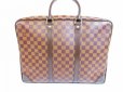 Photo2: LOUIS VUITTON Damier Leather Brown Briefcases Business Case Voyage #6713 (2)