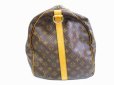 Photo4: LOUIS VUITTON Monogram Leather Brown Duffle&Gym Bag Keepall 60 Bandouliere #6754
