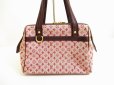 Photo2: LOUIS VUITTON Monogram Mini Canvas Red Hand Bag Purse Josephine PM #6775 (2)