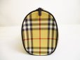 Photo3: BURBERRY Nova Check PVC Brown Hand Bag Mini Boston Bag Purse #6875