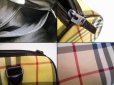 Photo9: BURBERRY Nova Check PVC Brown Hand Bag Mini Boston Bag Purse #6875