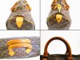 Photo7: LOUIS VUITTON Monogram Leather Brown Hand Bag Purse Speedy35 #6886