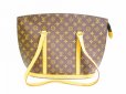 Photo1: LOUIS VUITTON Monogram Leather Brown Tote&Shoppers Bag Babylone #6891 (1)