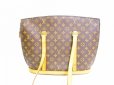 Photo2: LOUIS VUITTON Monogram Leather Brown Tote&Shoppers Bag Babylone #6903 (2)
