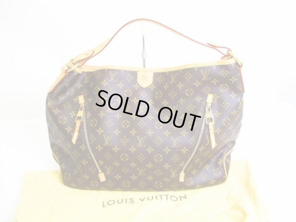 Photo1: LOUIS VUITTON Monogram Leather Brown Shoulder Bag Hobo Delightful GM #6909