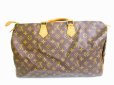 Photo2: LOUIS VUITTON Monogram Leather Brown Hand Bag Purse Speedy40 #6919 (2)