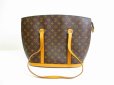 Photo1: LOUIS VUITTON Monogram Leather Brown Tote Bag Purse Babylone #6938 (1)