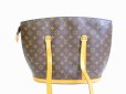 Photo2: LOUIS VUITTON Monogram Leather Brown Tote Bag Purse Babylone #6938 (2)