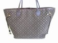 Photo2: LOUIS VUITTON Monogram Canvas Idylle Dark Brown Tote Bag Neverfull MM #6957 (2)