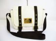 Photo1: LOUIS VUITTON Cup White Canvas Messenger Crossbody Bag Antigua PM #7032 (1)