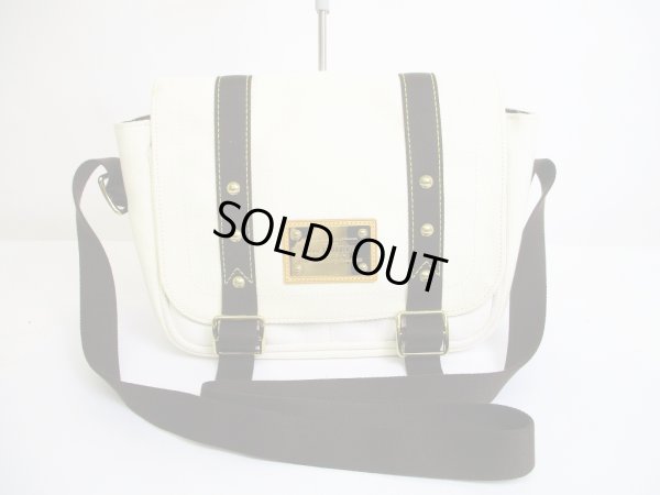 Photo1: LOUIS VUITTON Cup White Canvas Messenger Crossbody Bag Antigua PM #7032