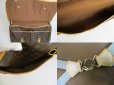 Photo9: LOUIS VUITTON Monogram Leather Brown Hand Bag Sac Chasse w/Strap #7045