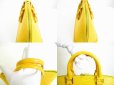Photo7: LOUIS VUITTON Epi Yellow Leather Hand Bag Purse Alma #7049