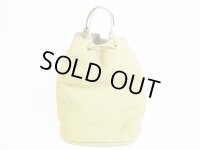 BOTTEGA VENETA Hemp and Leather Drawstring Shoulder Bag Hand Bag #7053
