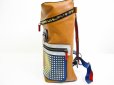 Photo4: Christian Louboutin Leather Multicolor Spikes Line Backpack Bag Purse #7072