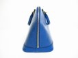 Photo3: LOUIS VUITTON Epi Blue Leather Hand Bag Purse Alma #7127