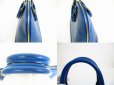 Photo7: LOUIS VUITTON Epi Blue Leather Hand Bag Purse Alma #7127