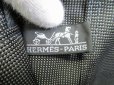 Photo10: HERMES Gray Canvas Her Line Hand Bag Tote Bag MM Purse #7128