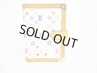 LOUIS VUITTON Multicolor White Leather Document Holders Agenda PM #7170