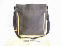 LOUIS VUITTON Damier Geant Gray Canvas Crossbody Bag Compagnon Purse #7212