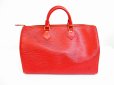 Photo2: LOUIS VUITTON Epi Red Leather Hand Bag Purse Speedy35 #7221 (2)