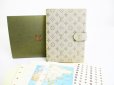 Photo1: LOUIS VUITTON Monogram Mini Khaki Canvas Document Holders Agenda PM #7294 (1)