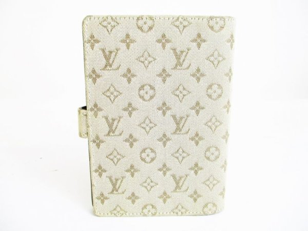 Photo2: LOUIS VUITTON Monogram Mini Khaki Canvas Document Holders Agenda PM #7294