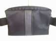Photo2: HERMES Acapulco Black Canvas and Leather Body Bag Waist Pack Purse #7317 (2)