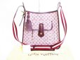 Photo1: LOUIS VUITTON Monogram Mini Red Canvas Crossbody Bag Buzasu Mary Kate #7343 (1)