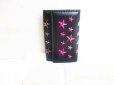 Photo1: Jimmy Choo Multicolor Stars Grainy Leather 6 Pics Key Case #7351 (1)