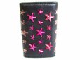 Photo2: Jimmy Choo Multicolor Stars Grainy Leather 6 Pics Key Case #7351 (2)