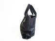 Photo4: HERMES Black Leather Hand Bag Caravan Horizontal PM w/Strap #7369