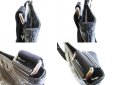Photo6: GUCCI Imprimee Black PVC Leather Crossbody Bag Purse #7370