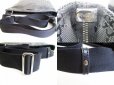 Photo8: GUCCI Imprimee Black PVC Leather Crossbody Bag Purse #7370