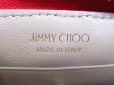 Photo10: Jimmy Choo Red Rubber Stars Light Pink Canvas Zip Around Wallet Purse #7402